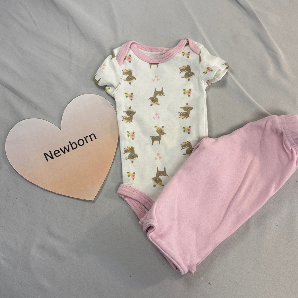 Gerber + Sears - 2 piece newborn baby set/outfit